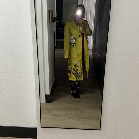 STYPEWE YELLOW FLORAL COAT - Picture 8 of 9